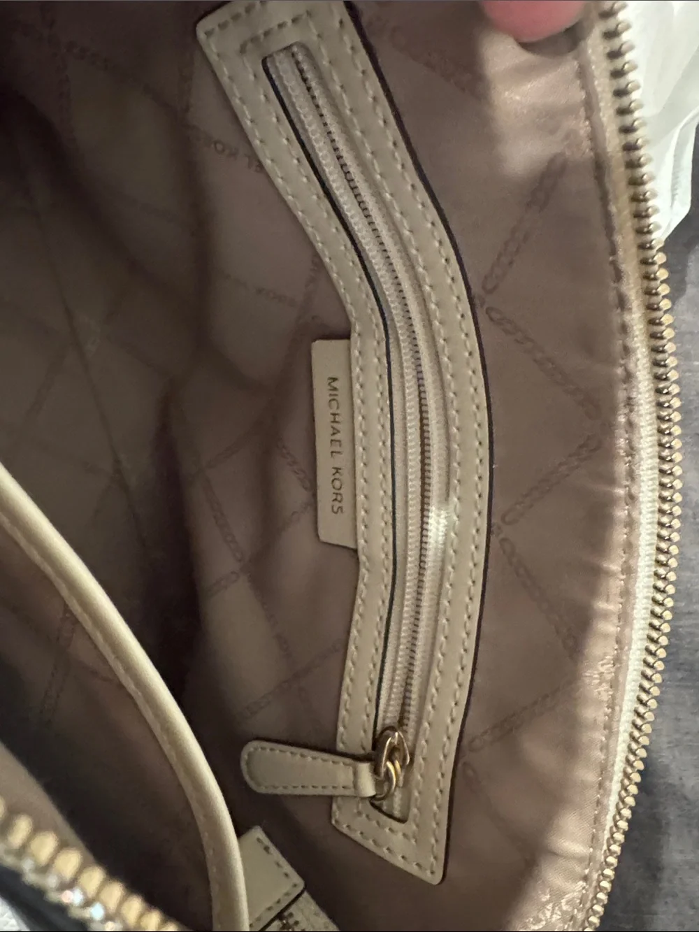 Michael Kors Pebbled Leather Crossbody Satchel in White